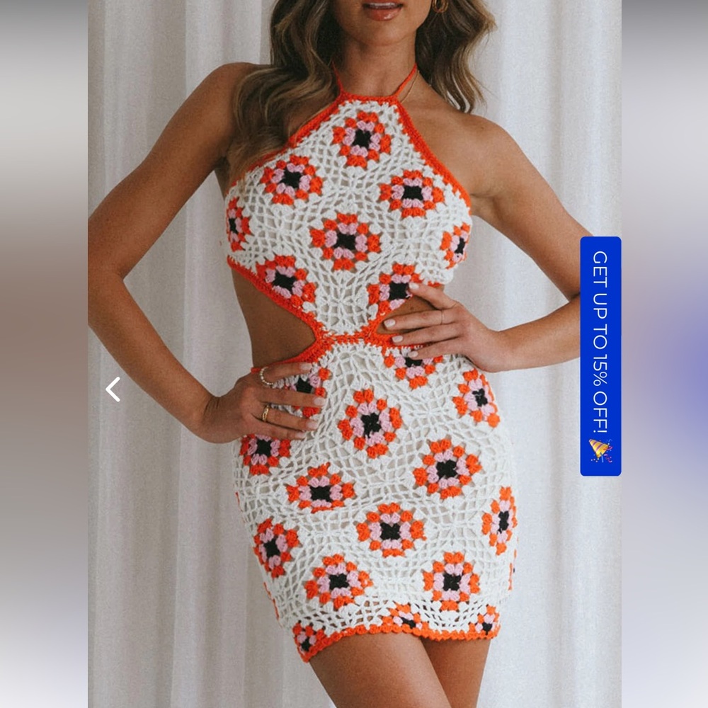 Hello Molly Crochet mini dress- us 2